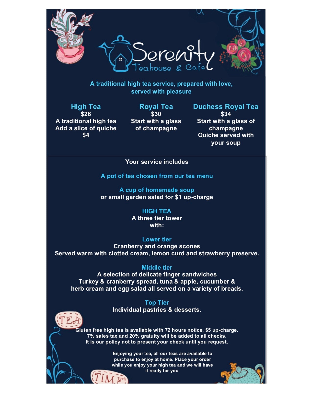 Serenity Teahouse & Cafe Gift Card